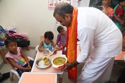 Dr. L. Murugan visits Model Anganawadi centre in Chirang, Assam